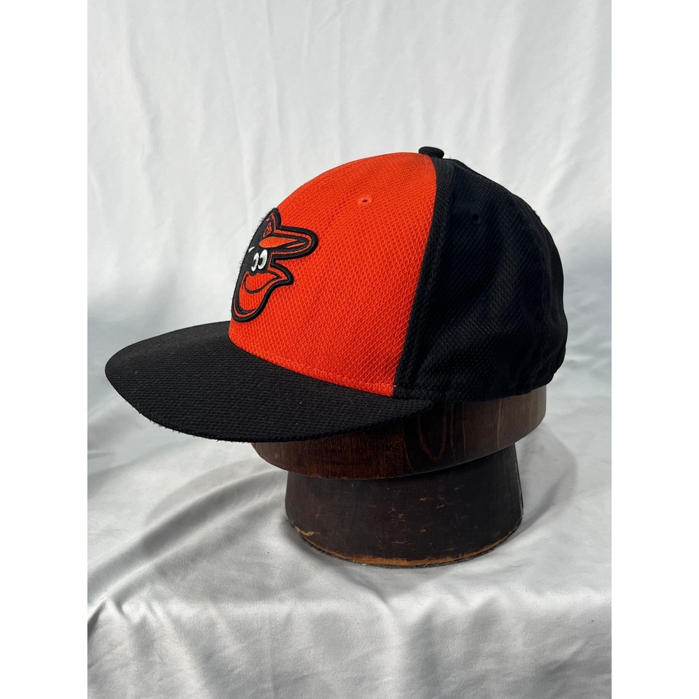 Baltimore Orioles MLB Baseball Cap Orange Black Embroidered Logo Fitted S/M - Picture 2 of 15